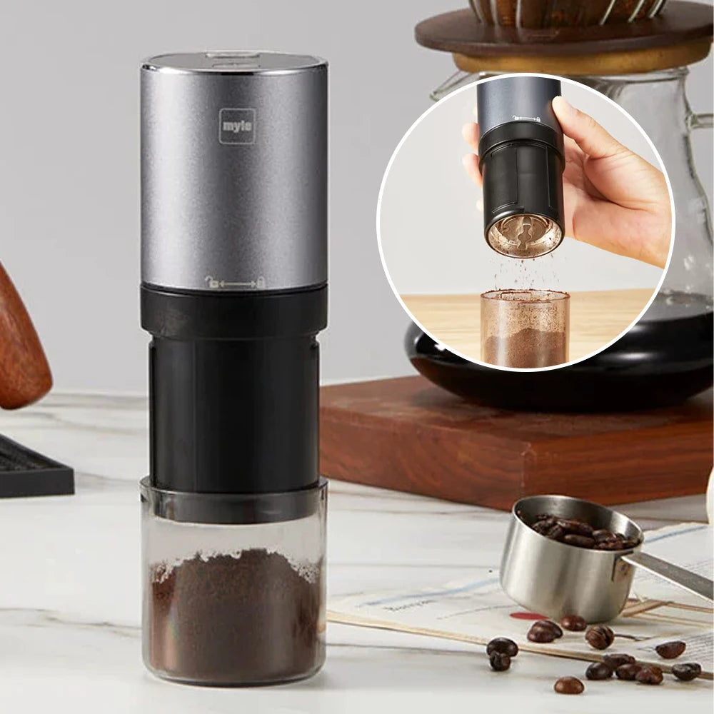 Electric Coffee Grinder New Upgrade Mini Portable Coffee Bean Grinder USB Charge Stainless Steel Espresso Spice Mill Grinders